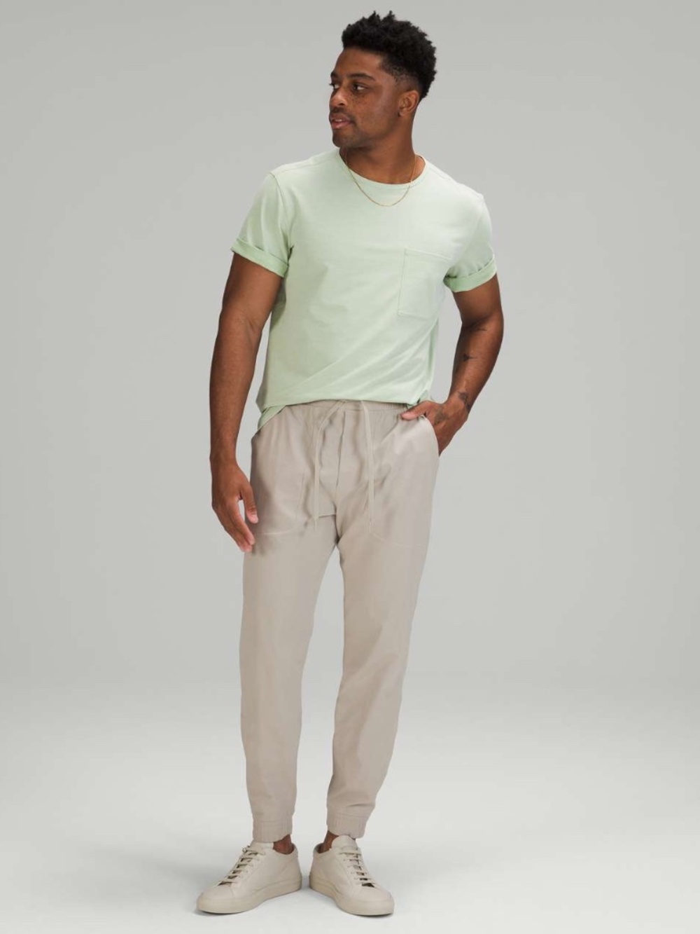 Lululemon ABC Jogger 30” Ventlight Raw Linen Cream Men’s Medium